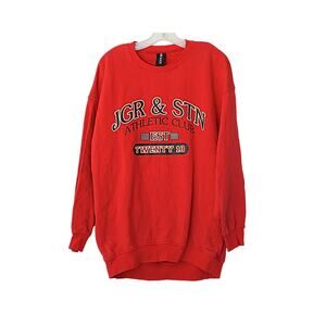 Athletic Club Logo Sweatshirt - Red - S